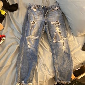 American Eagle size 12 destroyed 90s boyfriend jeans